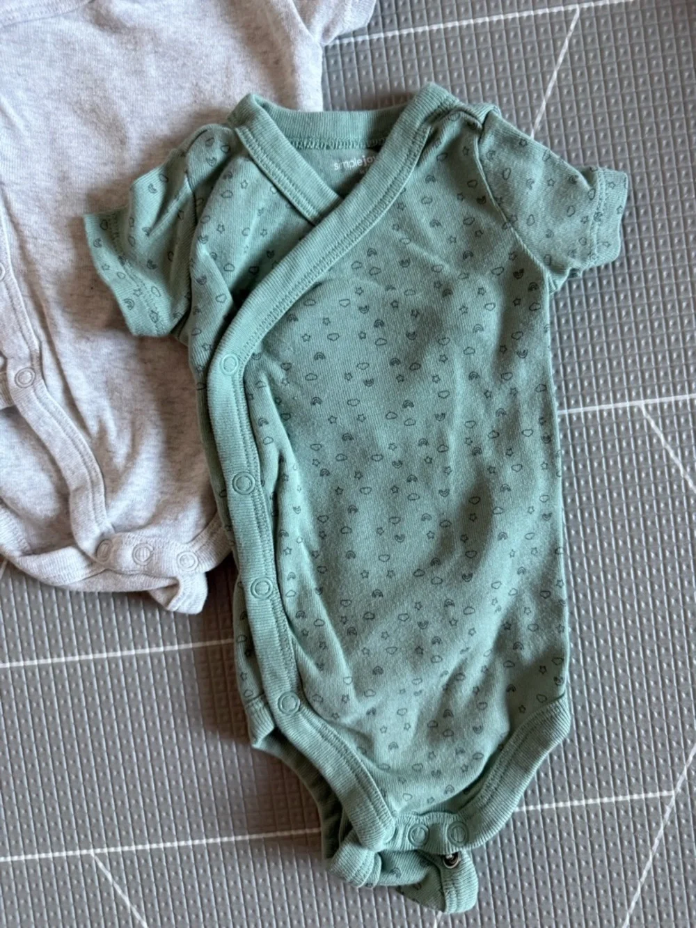 Simple Joys|Baby boy or gender neutral Cotton Kimono Onesie Bodysuit SET,neutral - Picture 2 of 9